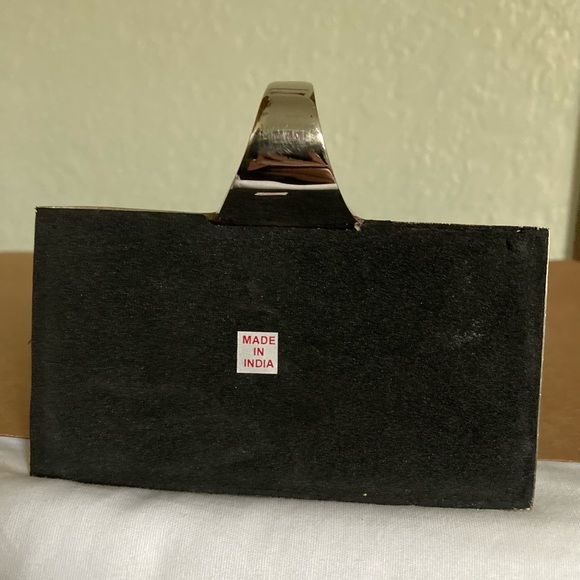 Silver Tree Star Stocking Holder Christmas Holiday Decor Heavy Hanger - Picture 3 of 5